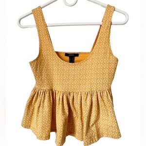 Forever 21 Women’s Mustard Yellow Crop Tank Top